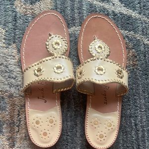 Jack Rogers sandals Beige with gold accents